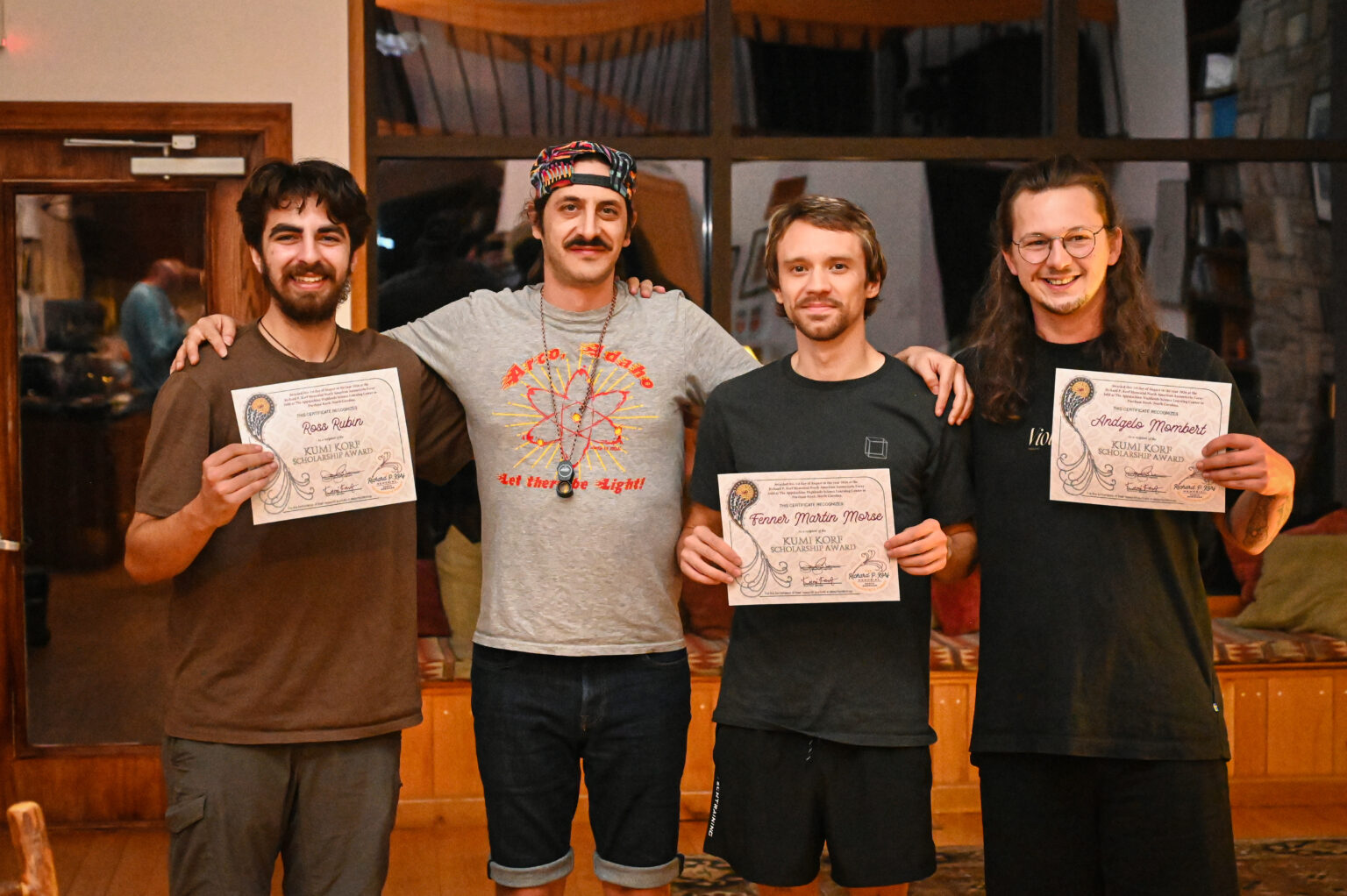 2026 Korf Foray scholarship recipients with their certificates